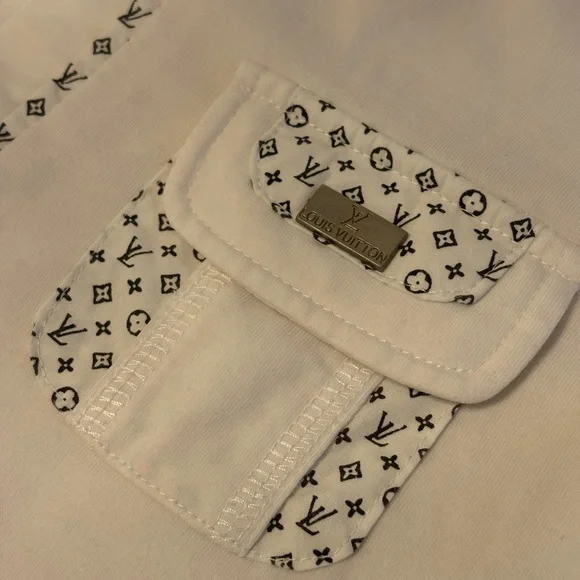 Louis Vuitton Vintage Monogram Collar Polo T Shirt - Picture 4 of 12